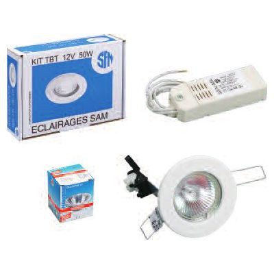Kit spot encastrable TBT électronique fixe blanc BTR 20