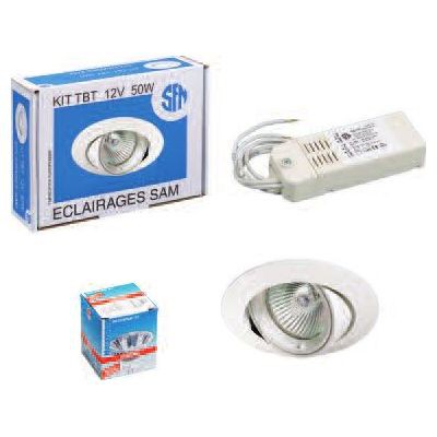 Kit Encastrable TBT électronique blanc orientable KIT SAM RO 50 - SFN