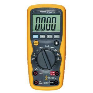 Multimètre numérique portable TT9915 - 4000 points, précision de 0.5%, 1000V, 10A AC/DC - Turbotech
