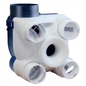 Kit VMC standard, pour l'habitat pavillonnaire du T1 au T7 jusqu'à 4 sanitaires. (DECO K)
