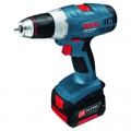 Perceuse-visseuse Gsr 14,4V-LI + 2. Acc + Chargeur Al 1860 Cv + mandrin 13mm - Bosch