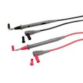 Cordons coudés rouge et noir 1.5M -Pointe de touche et fiche mâle 4 mm- 15A - PVC -CAT4 600V - Chauvin Arnoux