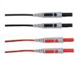 Jeu de 2 cordons PVC rouge/noir surmoulés - Chauvin Arnoux