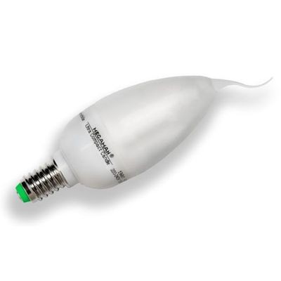 Ampoule fluocompacte flamme torsadée E14 Megaman CFL 5W 827 2700K 180lm 