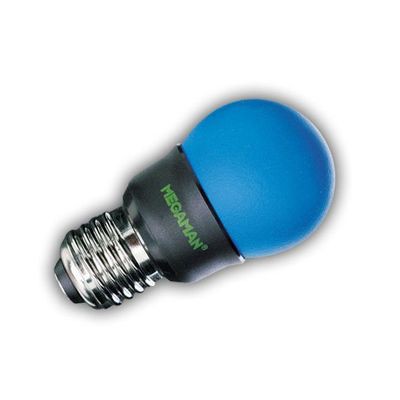 Ampoule fluocompacte B22 Megaman Bulb Colour bleue 4W 2700K
