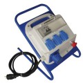 Coffret de chantier mobile 4 prises + pieds