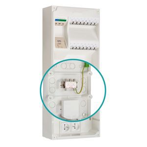 Coffret de communication multibox grd3 16rj45 ftth