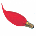 Lampe décorative - Flamme coupe de vent orange - Ø35 x 125mm - 240V - 15W