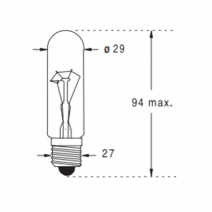 Lampe à Incandescence Orbitec - E27 - ø29mm - 230V - 40W - 1000H