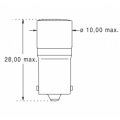 Lampe Multi-Led Orbitec - BA9s - Ø10mm - 6V - 15mA - 8 Chips - 120° - 165MCD - 590nm