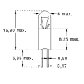 Lampe à Filament Orbitec - BI-PIN - Ø6mm - 14V - 80mA - 50000H