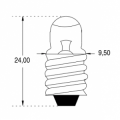 Lampe médicale - Microscope et microprojection - E10- miniloupe - Ø9.5 x 24 mm