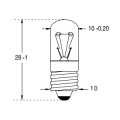 Lampe à Filament Orbitec - E10 - Ø10mm - 6,5V - 150mA - 1W - 2000H