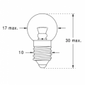 Lampe à Filament Orbitec 10 W – E14 – 260 V – 38 mA – ø 16 x 35 mm