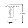 Lampe à Filament Orbitec - B22D - ø22mm - 240V - 15W - 1000H