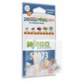 Bornes de connexion automatique Wago - blister de 20 Bornes 2,3,5 et 8 entrées S2273