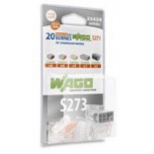 Bornes de connexion automatique Wago - blister de 20 bornes 2,3,4,5 et 8 entrées S273