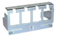 Support 4 rj45 fixation rail din