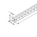 Mini Chemin de câble avec eclisse RV Z 27550x50 + 4xFLM6X12 (prix au mètre)