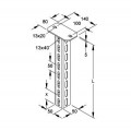 Pendard U 50x50x50 L200MM GAC