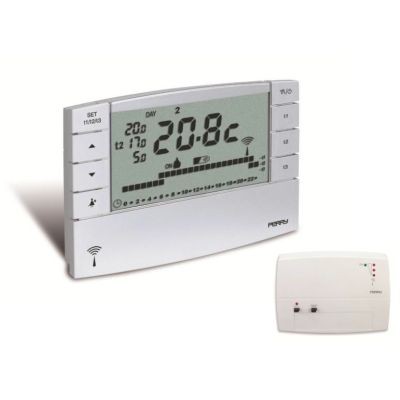 Kit radio chronothermostat Perry Electric digital hebdomadaire 