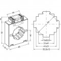 Polier Transformateur de courant diam 42 mm 1250/5A classe 1 5VA