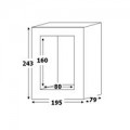 Polier Transformateur de courant ouvrant 80 x 160 mm 3000/5 classe 1 15VA