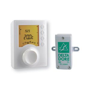 Delta Dore Tybox 327 Thermostat programmable filaire avec sonde extérieure pour chaudière ou PAC non réversible