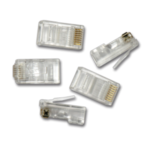 5 Microfiches Rj45 Extel We 825 Bis à sertir avec la pince We 845 Bis