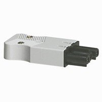 Connecteur raccordement rapide - 3 pôles bornes à vis - femelle embout noir - 1.5 ou 2.5 mm²