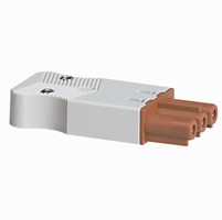 Connecteur raccordement rapide - 3 pôles bornes à vis - femelle embout marron