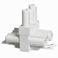 Répartiteur raccordement rapide - monophasé - 3P - blanc
