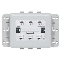 Boite dérivation raccordement rapide - tri/mono - 7 circuits embout 3P - noir