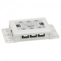 Boite dérivation raccordement rapide - mono - 6 circuits embout 3P -blanc/noir