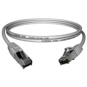 Cordon F/utp 100ohms Cat6 Gris 0.50m