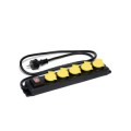 Bloc 5 Socles Clapet Nf + Cable H07rnf 3g1,5mm + interrupteur - Pro - BP5I7 - CEBA