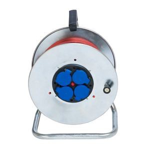 Enrouleur 40m H07rnf 3g1,5 - 4 Socles Nf - Bobine Metallique - CYBER40157 - CEBA - Ceba - 462311