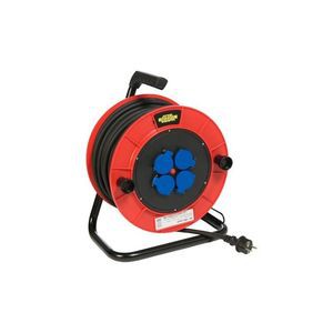 Enrouleur 40m Ho7rnf 3x2.5 - 4 Prises Schuko - Guide Cable - TRB440257S - CEBA - Ceba - 662440