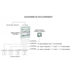 Boitier de Report Alarme Technique - Axendis