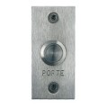 Bouton Poussoir No/nf + Plaque Inox