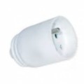 Fiche 2P+T 16A blanche IP44 Fiche femelle