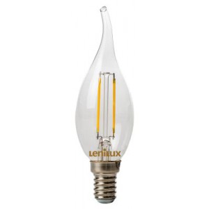 Ampoule LED à filament C35 Coup de vent 2W 180lm E14 - Lenilux