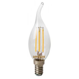 Lampe LED à filament C35 Coup de vent 4W 410lm E14 - Lenilux
