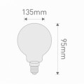 Lampe LED à filament G95 Globe 6W 660lm E27 - Lenilux