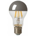 Lampe LED à filament A60 6W 660lm E27 à calotte argentée - Lenilux