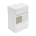 Tableau électrique vide 1rail 8 modules Debflex 160x232x94mm blanc