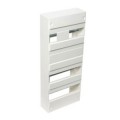 Coffret vide 4 rangées Debflex / 52 modules 250x607x95mm blanc