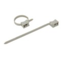 Sachet avec accroche de 10 colliers Debflex fixation cable 16…32mm gris