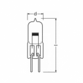 Ampoule halogène G6,35 Osram Lighting 250W 3550K 10000lm très basse tension et sans réflecteur