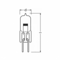 Lampe halogène Osram Lighting - très basse Tension - sans Réflecteur - G6,35 - Ø12,5mm - 250W - 10000lm - 3550K - 50H